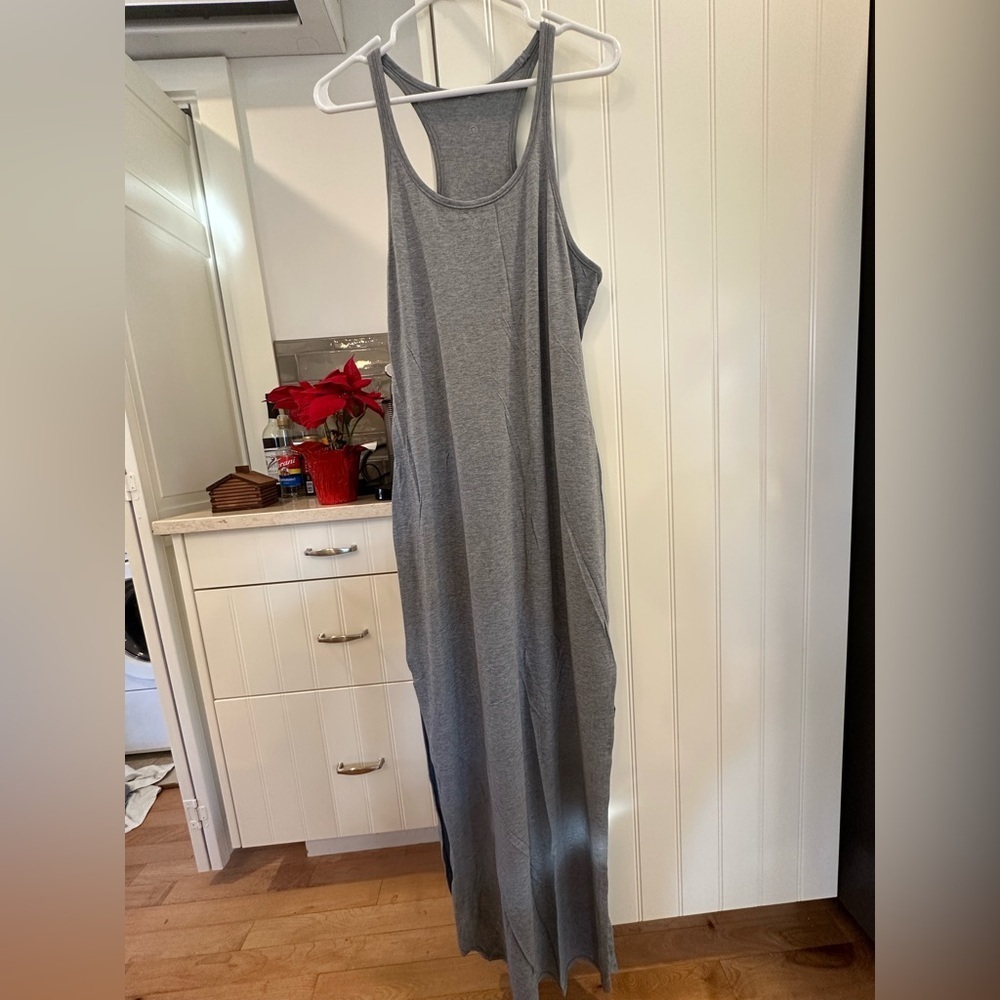Lululemon Gray Racerback Maxi Dress - Picture 2 of 3